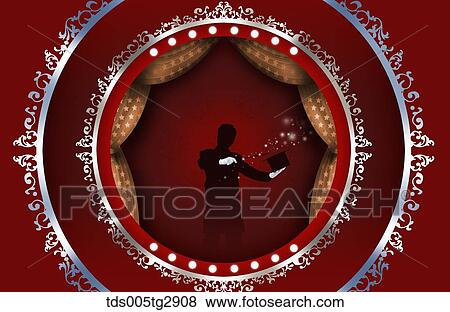 magician playing magic show on the stage View Large Photo Image Stock Photo - magician playing magic show on the stage. Fotosearch