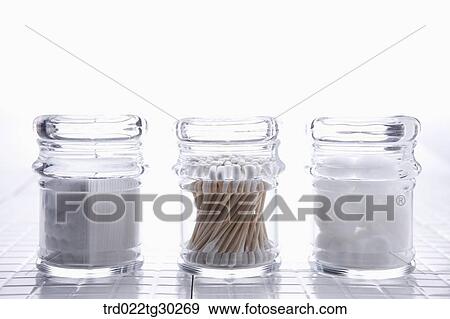 Make up cotton, cotton swap, and cotton in the plastic containers View Large Photo Image Stock Photo - Make up cotton, cotton swap, and cotton in the plastic containers. Fotosearch