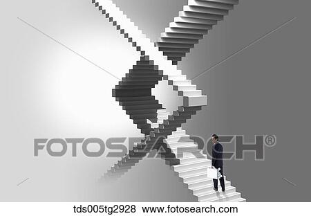 man is standing on the upstairs View Large Photo Image Stock Photo - man is standing on the upstairs. Fotosearch