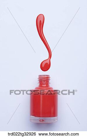 Orange nail polish View Large Photo Image Stock Photograph - Orange nail polish. Fotosearch