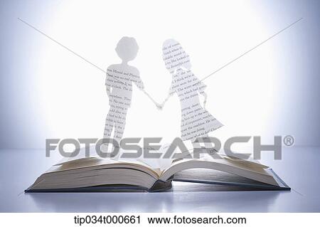 Paper craft of couple from the book View Large Photo Image Stock Image - Paper craft of couple from the book. Fotosearch