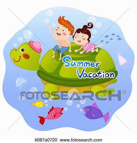 People enjoying sea creatures in the summer vacation View Large Photo Image Stock Image - People enjoying sea creatures in the summer vacation . Fotosearch