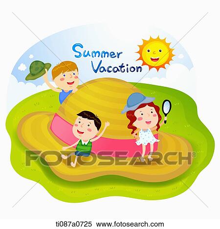 People standing on the hat in the summer vacation View Large Photo Image Stock Photography - People standing on the hat in the summer vacation . Fotosearch