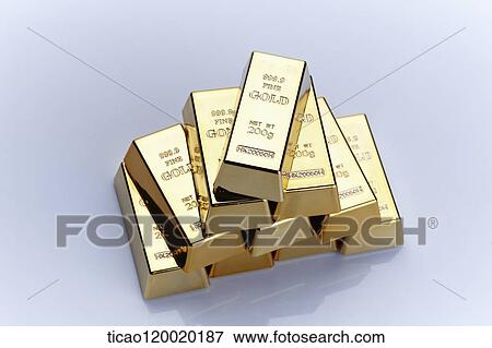 Piled gold bars View Large Photo Image Stock Photo - Piled gold bars. Fotosearch