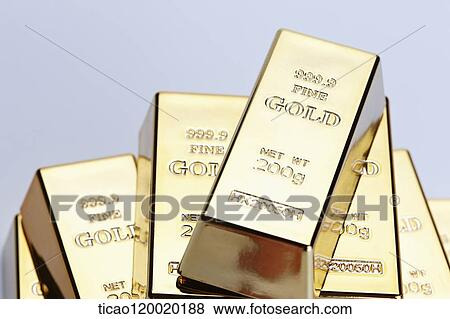Piled gold bars View Large Photo Image Stock Photo - Piled gold bars. Fotosearch