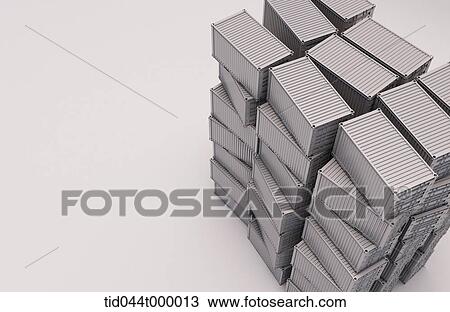 Piled metal boxes View Large Photo Image Stock Image - Piled metal boxes. Fotosearch
