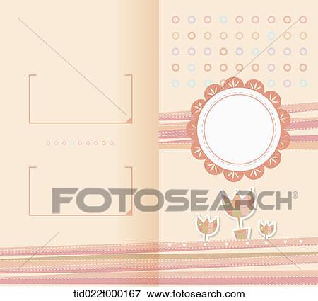 Pink flower brochure View Large Photo Image Stock Photo - Pink flower brochure. Fotosearch