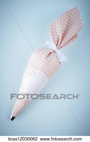 Pink polka dot icing bag View Large Photo Image Stock Image - Pink polka dot icing bag. Fotosearch