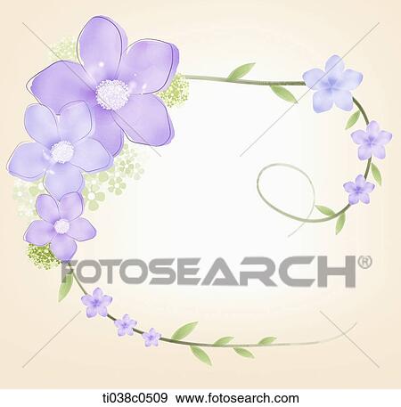Purple flower frame View Large Photo Image Stock Photo - Purple flower frame. Fotosearch
