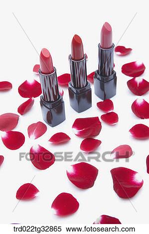 Red lipstick and rose petal View Large Photo Image Stock Photography - Red lipstick and rose petal. Fotosearch