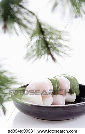 Rice cake with pine branch View Large Photo Image Stock Image - Rice cake with pine branch . Fotosearch