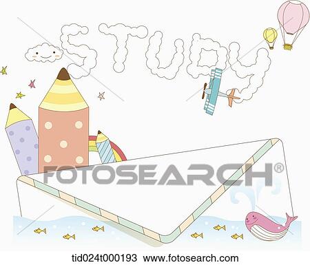 Study cloud, pencils, and letter View Large Photo Image Stock Image - Study cloud, pencils, and letter. Fotosearch
