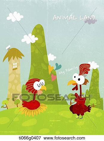 The animal land and 'My family' English word View Large Photo Image Stock Photo - The animal land and 'My family' English word. Fotosearch