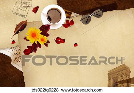 The image of letter, coffee, and flowers View Large Photo Image Stock Photo - The image of letter, coffee, and flowers. Fotosearch