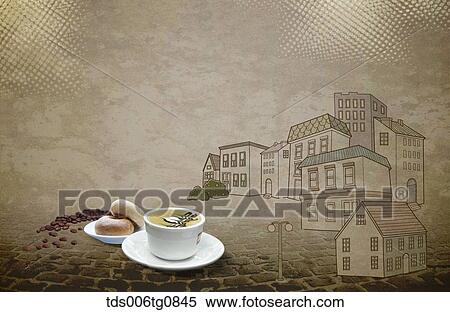 The image of street, coffee and donut View Large Photo Image Stock Photography - The image of street, coffee and donut. Fotosearch