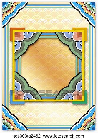 Stock Image - The image of traditional colorful pattern. Fotosearch