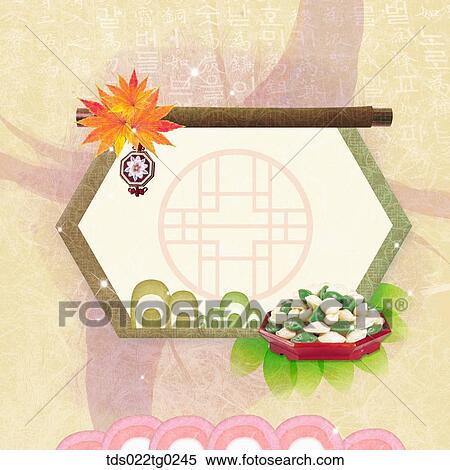 Stock Photography - The image of traditional pattern with rice cake decoration. Fotosearch