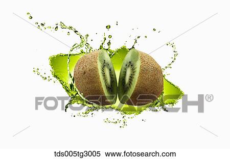 The kiwi with white background View Large Photo Image Stock Photography - The kiwi with white background. Fotosearch