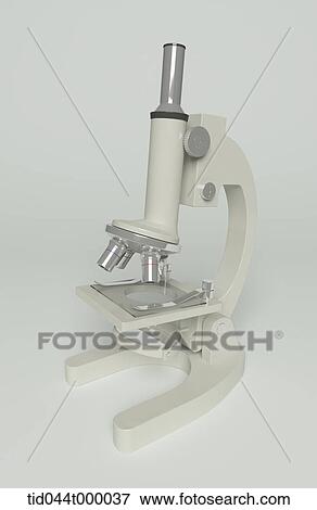 Stock Photo - The microscope . Fotosearch