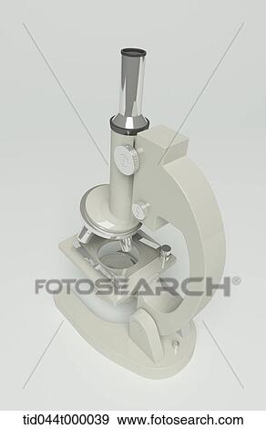 Stock Photo - The microscope . Fotosearch