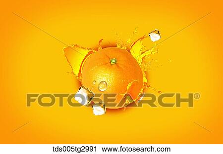The orange with yellow background View Large Photo Image Stock Image - The orange with yellow background. Fotosearch