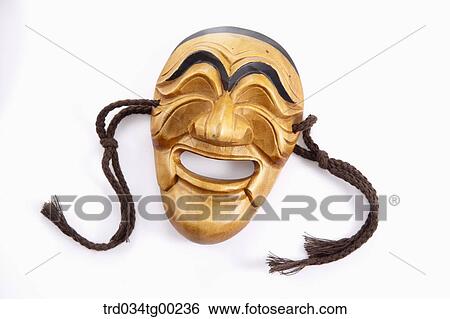 Traditional Korean mask View Large Photo Image Stock Photograph - Traditional Korean mask . Fotosearch