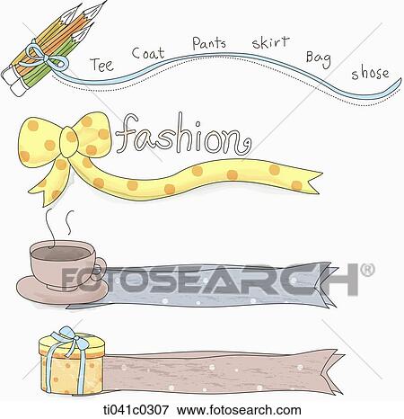 Stock Photo - Various shapes of line tag. Fotosearch
