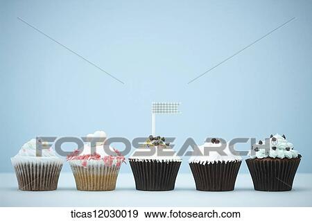 Various tastes of cupcakes View Large Photo Image Stock Photo - Various tastes of cupcakes. Fotosearch
