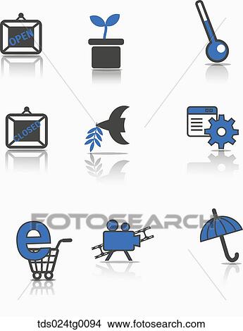 various types of icons View Large Photo Image Picture - various types of icons. Fotosearch