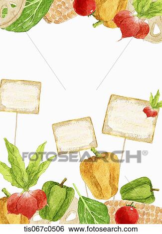 Vegetable and memo View Large Photo Image Stock Photograph - Vegetable and memo . Fotosearch