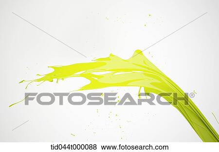 Waving line of green paint View Large Photo Image Stock Photo - Waving line of green paint. Fotosearch