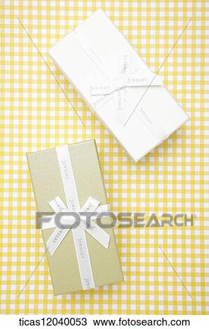 White and green gift box View Large Photo Image Stock Image - White and green gift box. Fotosearch