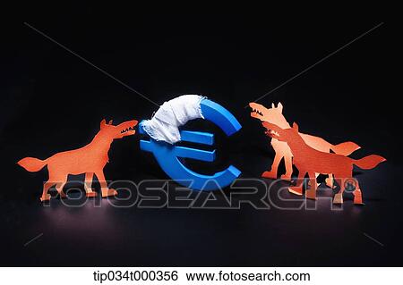 Wounded euro and scaring wolves View Large Photo Image Stock Photograph - Wounded euro and scaring wolves. Fotosearch