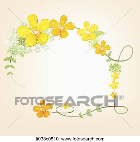 Yellow flower frame View Large Photo Image Stock Image - Yellow flower frame. Fotosearch