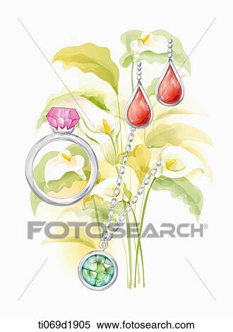 Stock Illustration - a variety of accessories. Fotosearch