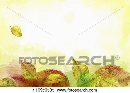 Stock Illustration - autumn leaves background. Fotosearch