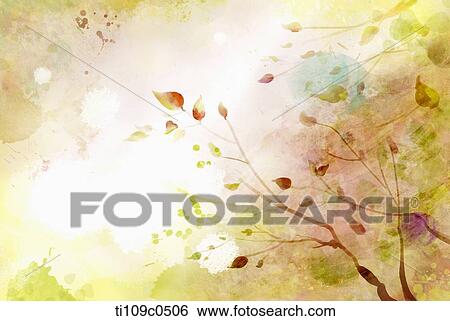 autumn leaves background View Large Illustration Stock Illustration - autumn leaves background. Fotosearch