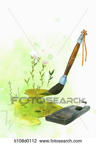 calligraphy tools View Large Illustration Drawing - calligraphy tools. Fotosearch