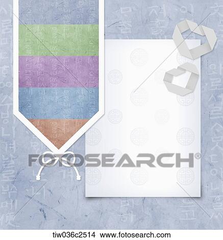card with design of Korean traditional paper View Large Illustration Stock Illustration - card with design of Korean traditional paper. Fotosearch
