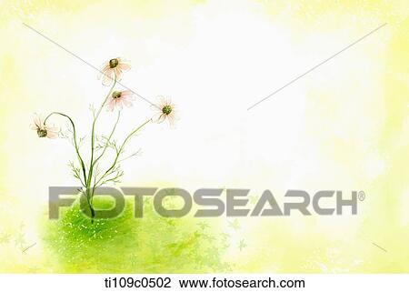 field flower background View Large Illustration Drawing - field flower background. Fotosearch