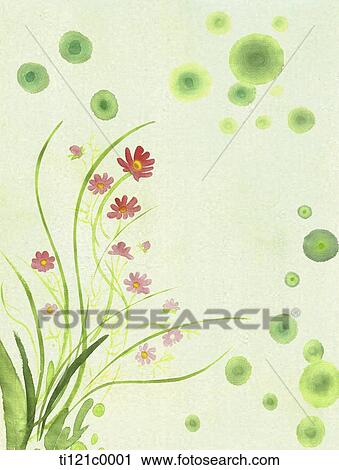 Clip Art - flower and grass. Fotosearch