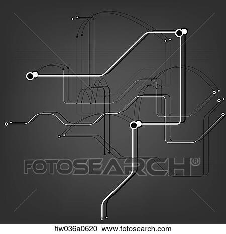 Clipart - geometric pattern in black background. Fotosearch