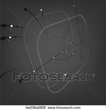 Stock Illustration - geometric pattern in black background. Fotosearch