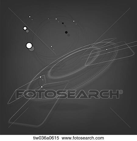 Stock Illustration - geometric pattern in black background. Fotosearch