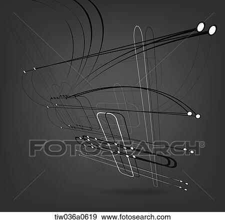 geometric pattern in black background View Large Illustration Stock Illustration - geometric pattern in black background. Fotosearch