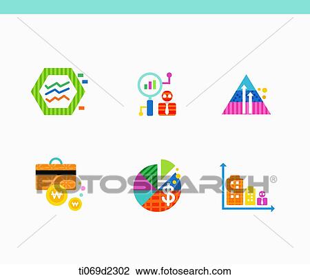 Drawing - icons of technology advance . Fotosearch