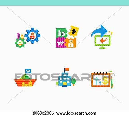 Stock Illustration - icons of technology advance . Fotosearch