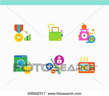 icons of technology advance View Large Illustration Stock Illustration - icons of technology advance . Fotosearch