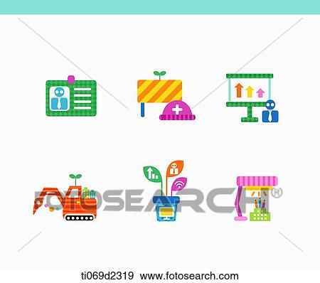 Stock Illustration - icons of technology advance . Fotosearch