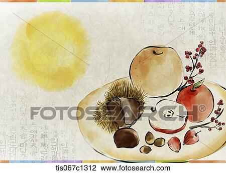 illustration drawing of fruits in autumn View Large Illustration Drawing - illustration drawing of fruits in autumn. Fotosearch